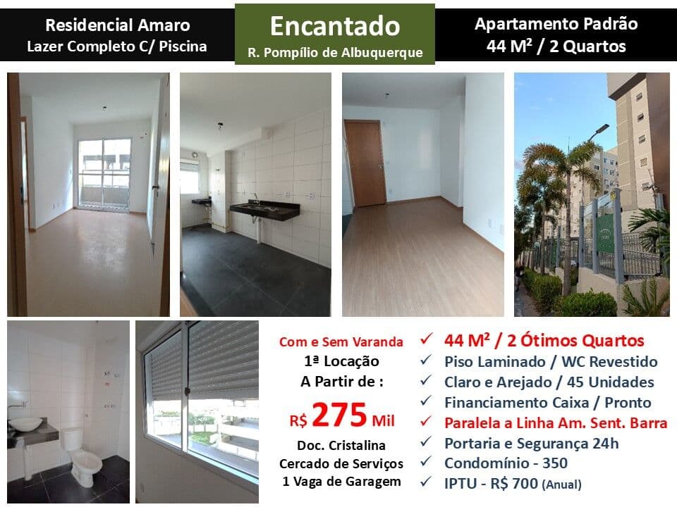 Apto Encantado Residencial Amaro 44M²