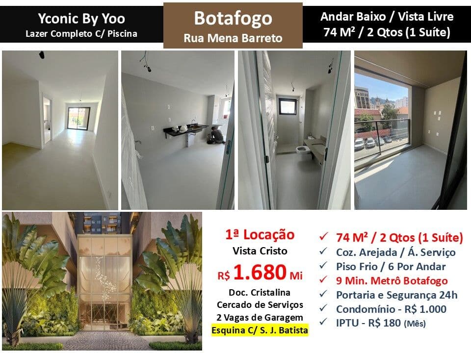 Apto Botafogo Mena Barreto Yconic By Yoo 74M²
