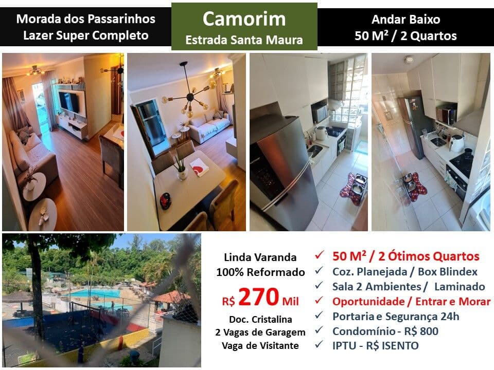 Apto Barra da Tijuca Camorim Morada dos Passarinhos 50M² 2