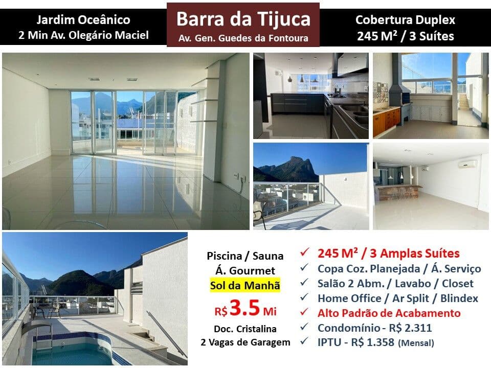 Cob Barra da Tijuca JO Guedes da Fontoura 245M² 2
