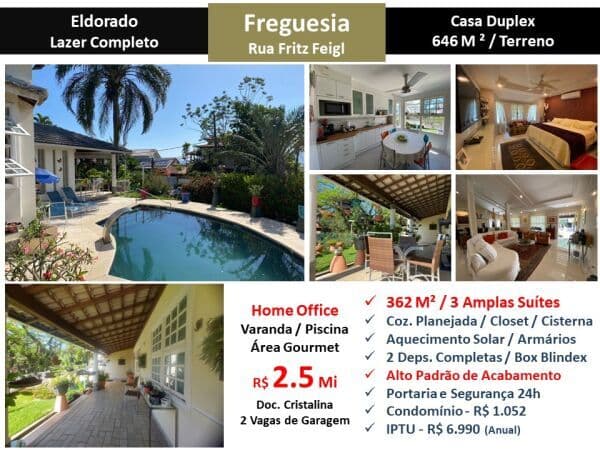 Casa JPA Freguesia Eldorado 362M²