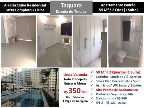 Apto JPA Taquara Tindiba Alegria 59M² 4