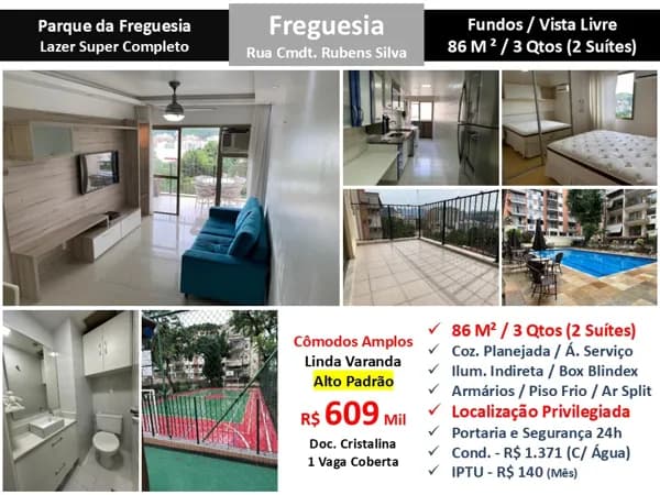 Apto JPA Freguesia Parque da Freguesia 86M² 3