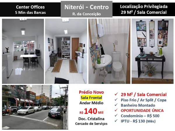 Sala Niterói Conceição Center Offices 29M²