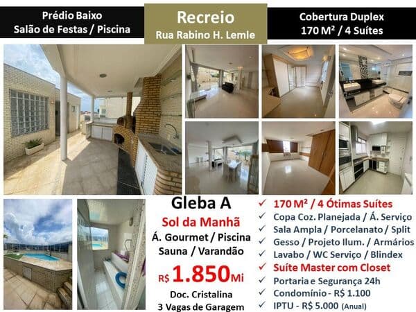 Cob Recreio Gleba A Rabino H. Lemle 170M²