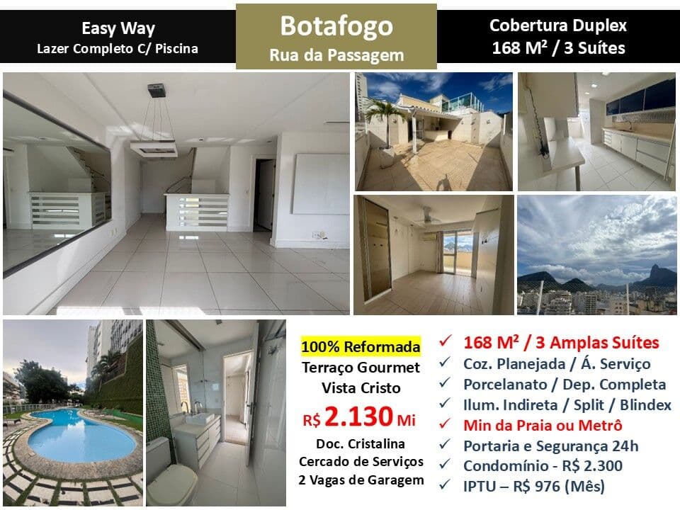 Cob Botafogo Passagem Easy Way 168M²