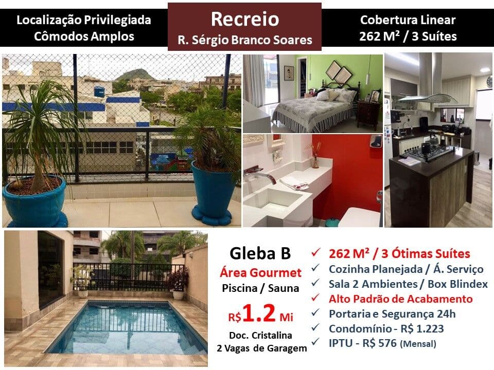 Cob Recreio Gleba B Sérgio Branco Soares 262M² Linear