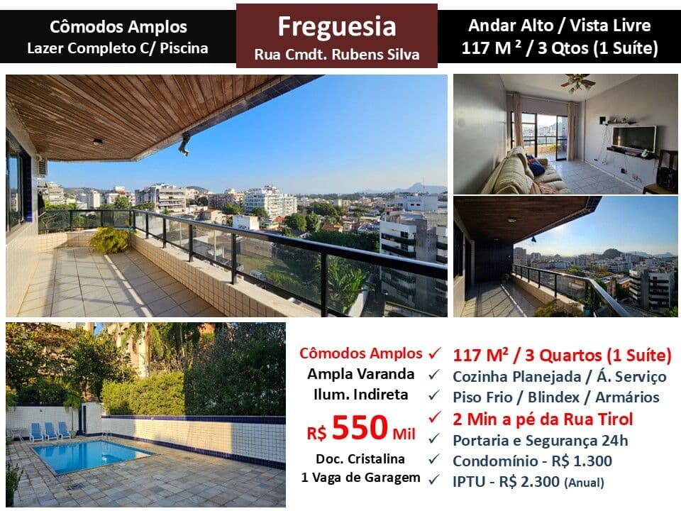 Apto JPA Freguesia Rubens Silva 117M²