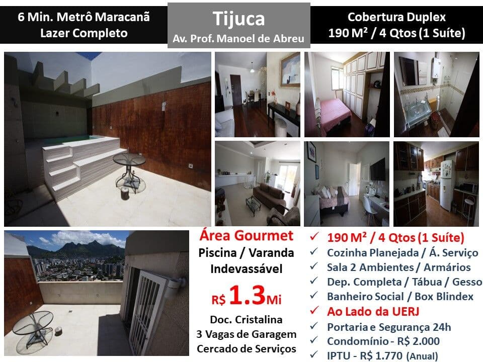 Cob Tijuca Manoel de Abreu 190M²