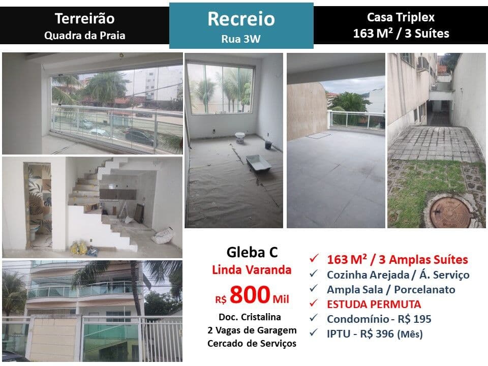 Casa Recreio Gleba C Terreirão 3W 163M²