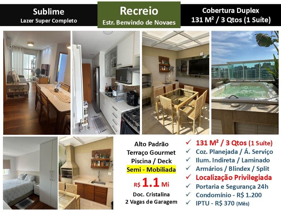 Cob Recreio Sublime 131M²