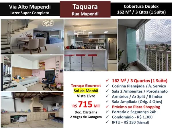 Cob JPA Taquara Via Alto Mapendi 162M²