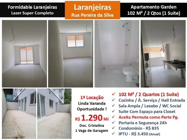 Apto Laranjeiras Formidable 102M² Garden