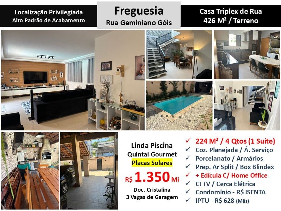 Casa JPA Freguesia Geminiano Góis 224M²