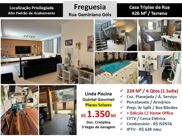 Casa JPA Freguesia Geminiano Góis 224M²