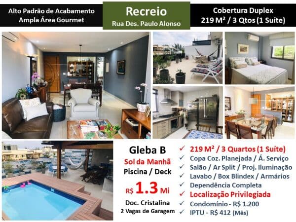 Cob Recreio Gleba B Paulo Alonso 219M²