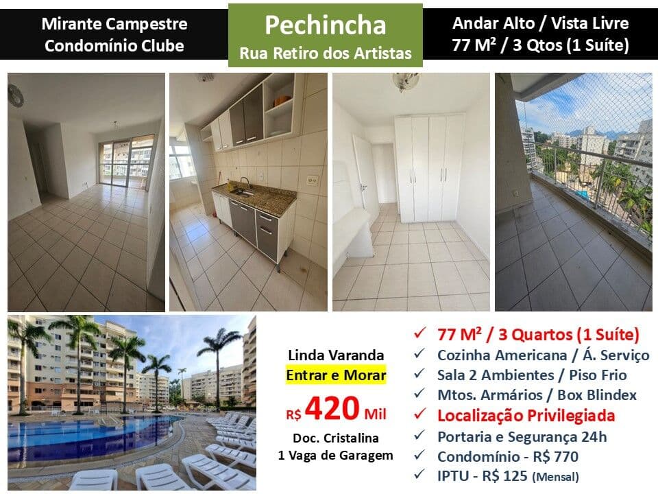Apto JPA Pechincha Mirante Campestre 77M² 3
