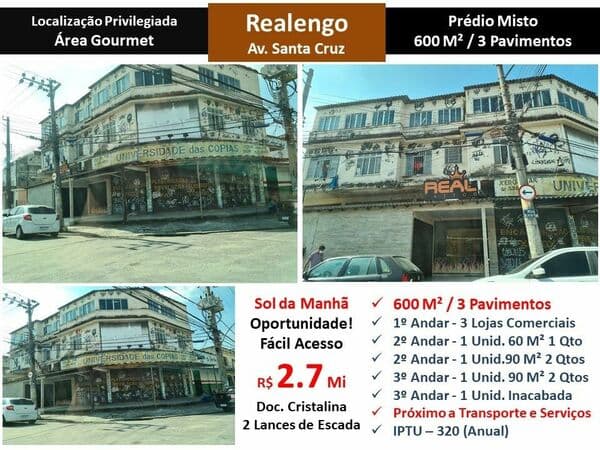 Prédio Realengo Santa Cruz 600M²