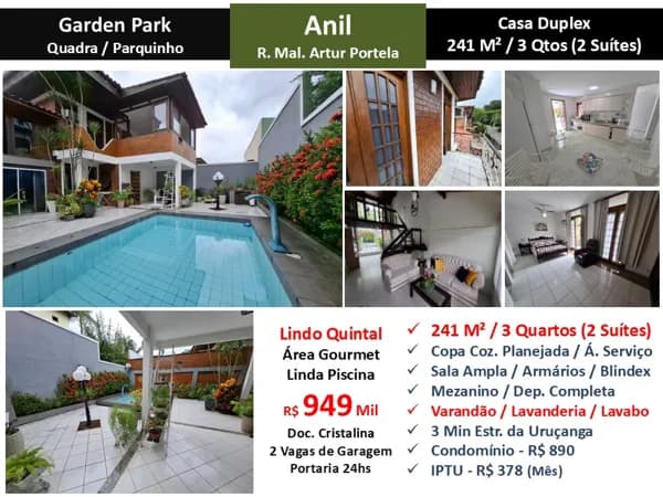 Casa JPA Anil Garden Park 241M²