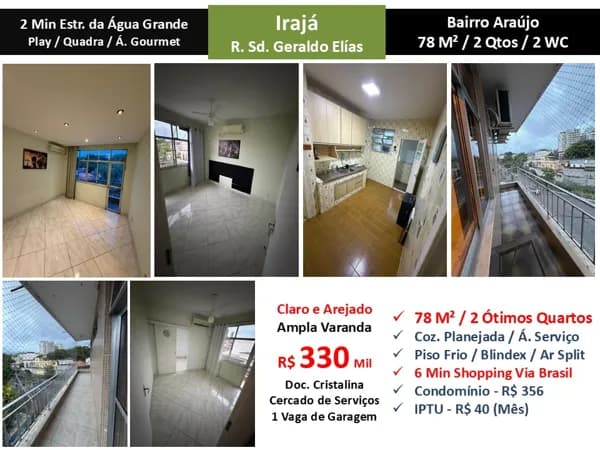 Apto Irajá Geraldo Elías 78M²
