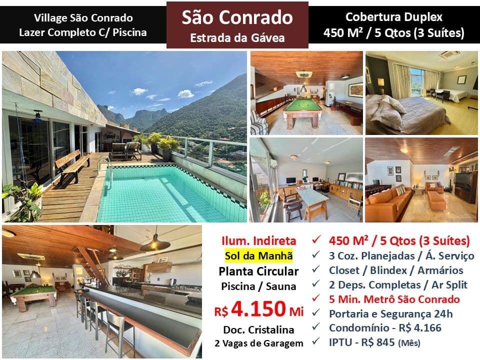 Cob São Conrado Village 450M²