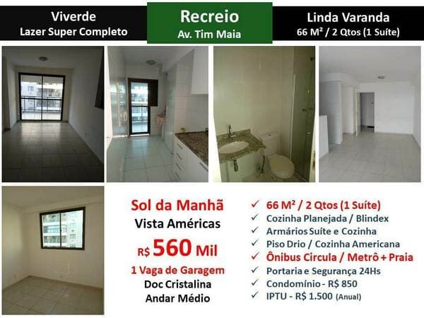 Apartamento em Rio de Janeiro - Recreio dos Bandeirantes