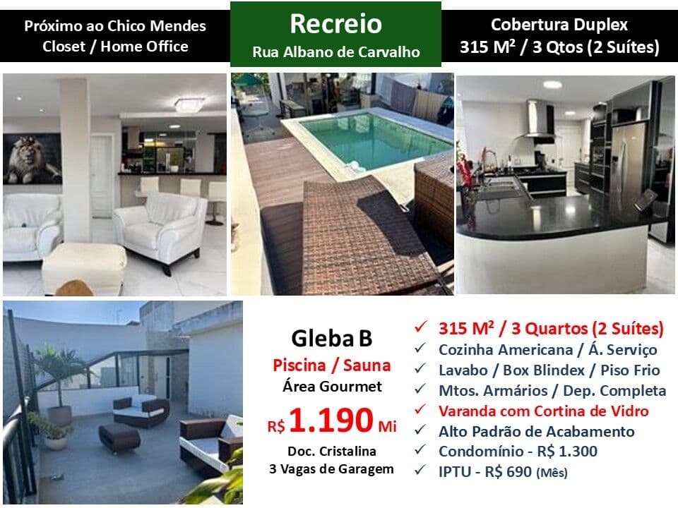 Cob Recreio Gleba B Albano de Carvalho 315M²