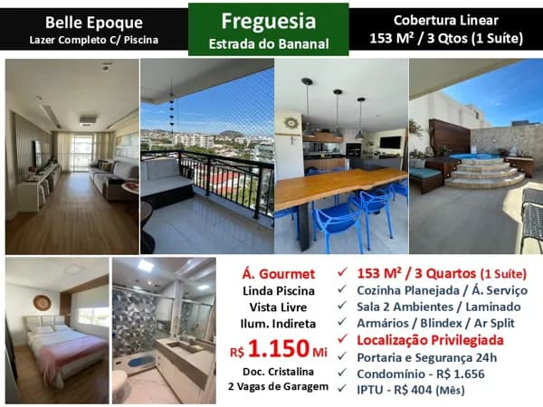 Cob JPA Freguesia Bananal Belle Epoque 153M²