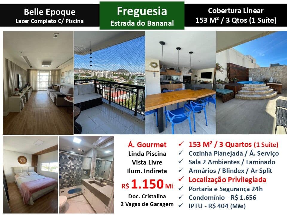 Cob JPA Freguesia Bananal Belle Epoque 153M²