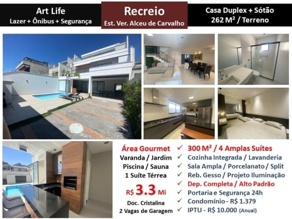 Casa Recreio Art Life 300M² 3