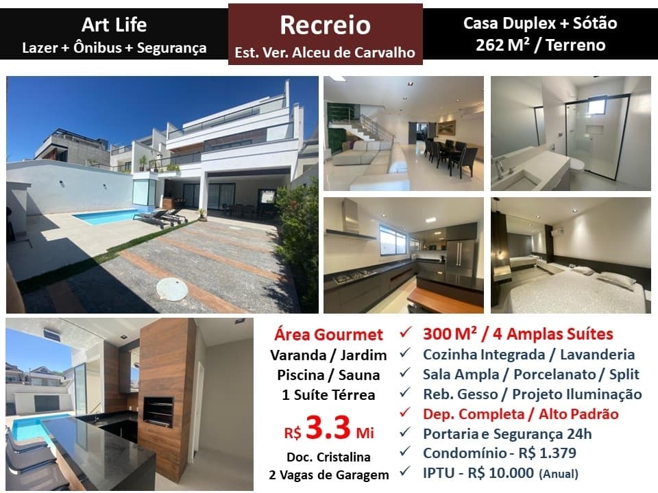 Casa Recreio Art Life 300M² 3