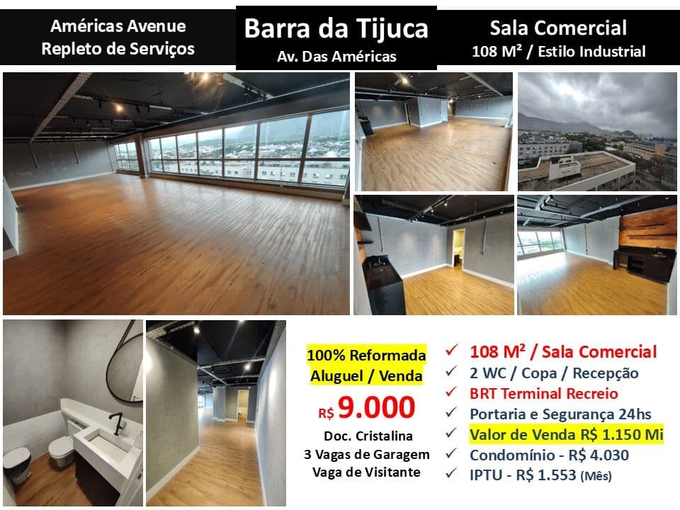 Sala Recreio Américas Avenue 108M² 1