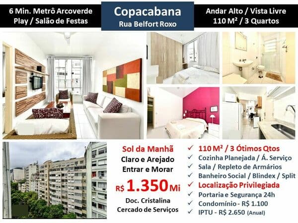 Apto Copacabana Belford Roxo 110M²