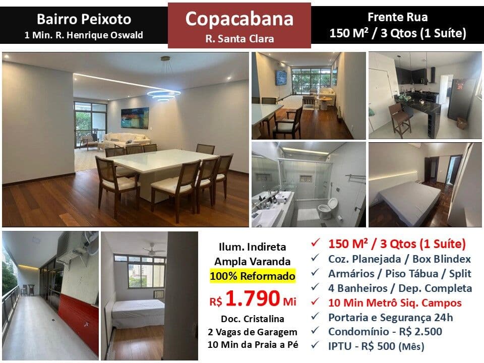 Apto Copacabana Santa Clara 150M² 3