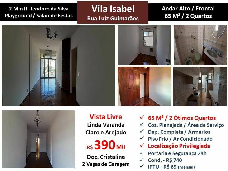 Apto Vila Isabel Luiz Guimarães 65M²
