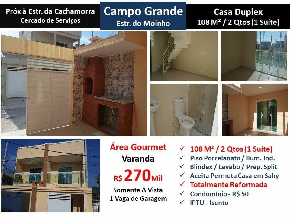 Casa Campo Grande Estrada do Moinho 108M²