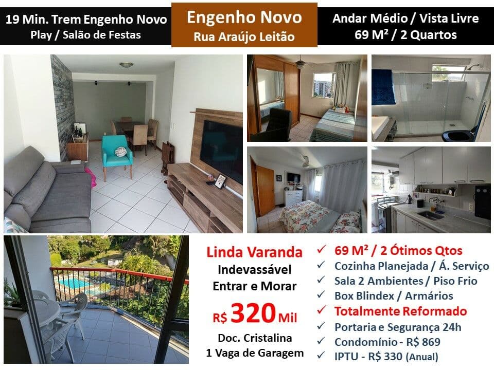Apto Eng. Novo Araújo Leitão 69M²