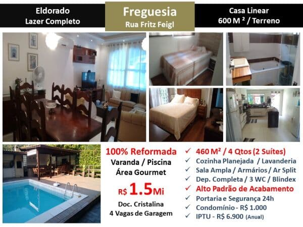 Casa JPA Freguesia Eldorado 460M²