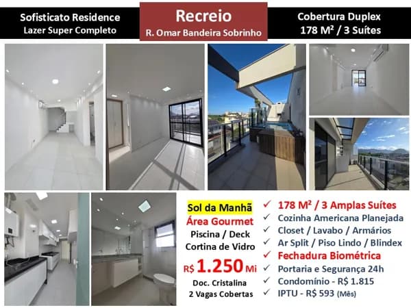 Cob Recreio Zico Sofisticato 178M²