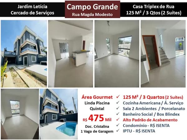Casa Campo Grande Jardim Letícia 125M²