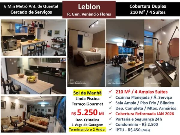 Cob Leblon Gen. Venâncio Flores 210M²