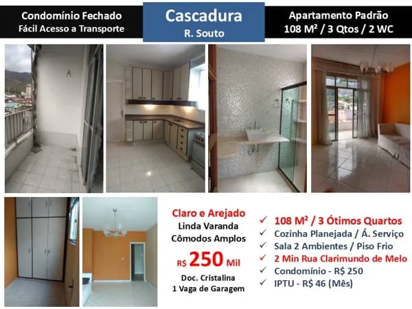 Apto Cascadura Souto 108M²