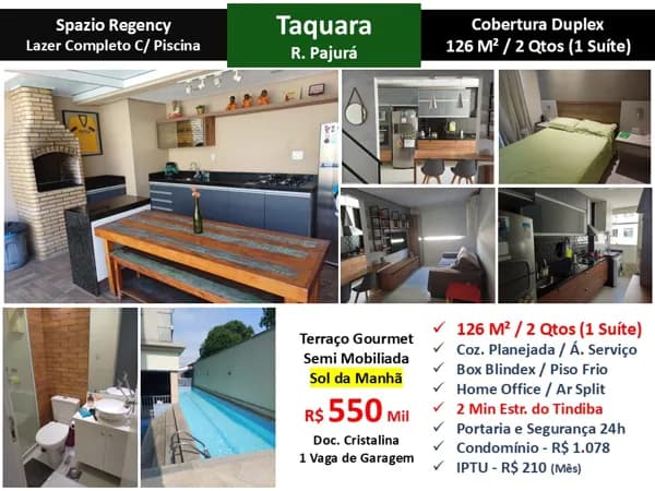 Cob JPA Taquara Pajurá Spazio Regency 126M²
