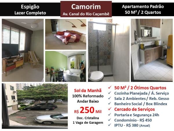 Apto Barra da Tijuca Camorim Espigão 50M² 4