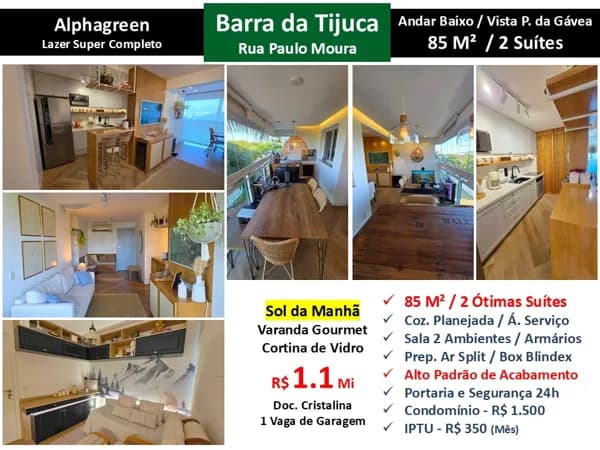 Apto Barra da Tijuca AlphaGreen 85M²