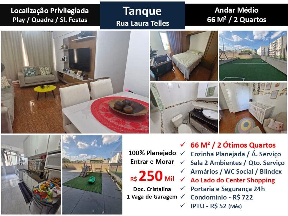 Apto JPA Pechincha Laura Telles 66M²