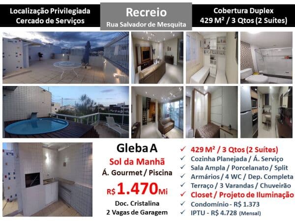 Cob Recreio Gleba A Salvador de Mesquita 429M²
