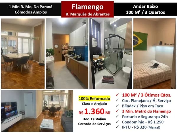 Apto Flamengo Marquês de Abrantes 100M² 2