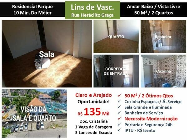 Apto Lins Heráclito Graça 50M²