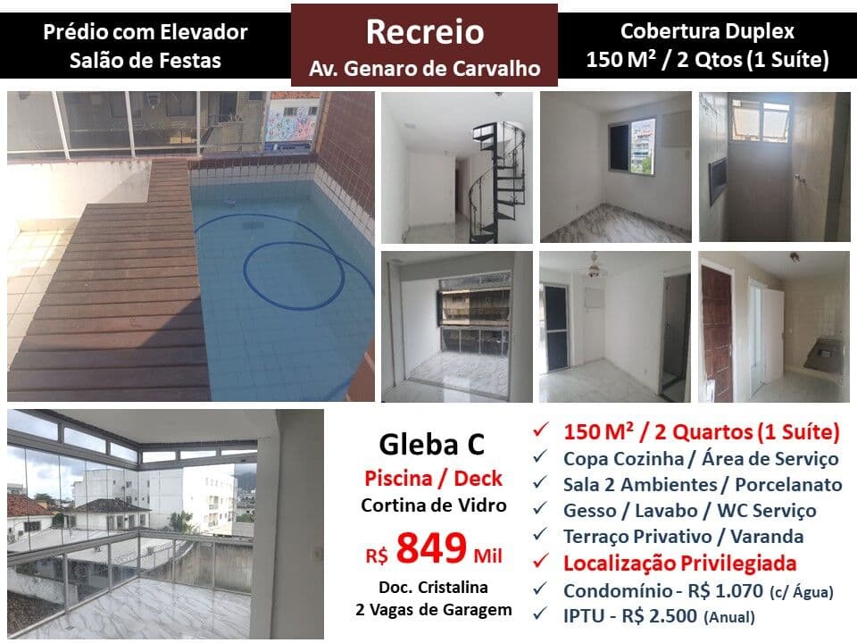 Cob Recreio Gleba C Genaro de Carvalho 150M²